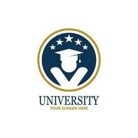 University  Academy  School and Course logo design template vector