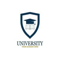 plantilla de diseño de logotipo de escuela y curso de academia universitaria vector