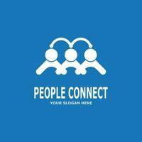 People connection  social media network business vector