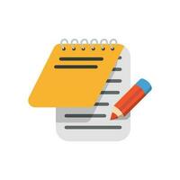 notepad icon design vector template