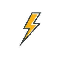 lightning bolt icon design vector template