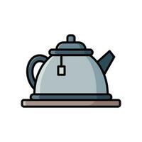 té maceta icono vector diseño modelo sencillo y moderno