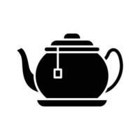 té maceta icono vector diseño modelo sencillo y moderno