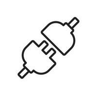 socket outlet plug in icon design vector template