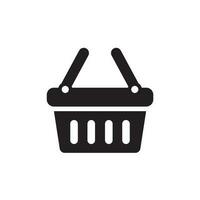 compras cesta icono diseño vector