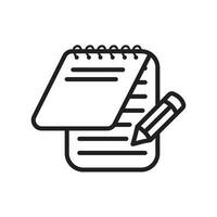 notepad icon design vector template