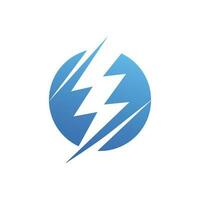 lightning bolt icon design vector template