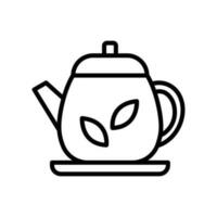 tea pot icon vector design template simple and modern
