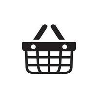 shopping basket icon design vector