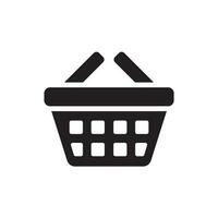 compras cesta icono diseño vector