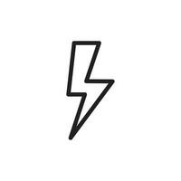 lightning bolt icon design vector template