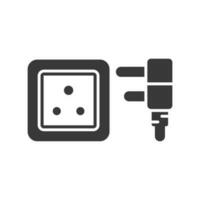 socket outlet plug in icon design vector template