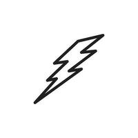 lightning bolt icon design vector template
