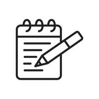 notepad icon design vector template