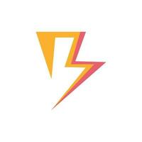 lightning bolt icon design vector template