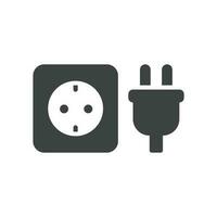 socket outlet plug in icon design vector template