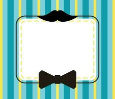 father's day background, mustache and tie icon with free space for text. Template for banner, poster, social media, web, greeting card. vector