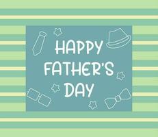 father's day background, hat, tie, glasses and stars icon. vector for banner, poster, social media, web, greeting card.