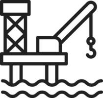 Oil Platform icon vector image.