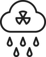 Acid Rain icon vector image.