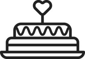 Cake icon vector image.