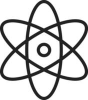 átomo icono vector imagen.
