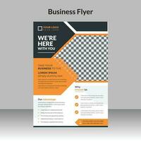 Professional clear and minimal creative corporate business flyer design template vector