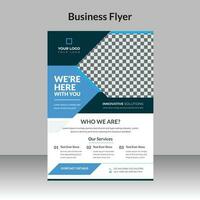 Professional clear and minimal creative corporate business flyer design template vector