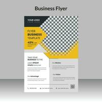 Professional clear and minimal creative corporate business flyer design template vector