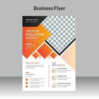 Corporate business flyer design and digital marketing agency brochure cover template vector