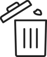 Trash Can icon vector image.