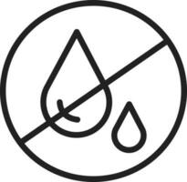 Water Scarcity icon vector image.