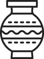 Vase icon vector image.