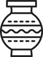 Vase icon vector image.