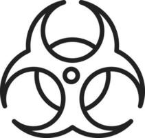 Biohazard icon vector image.