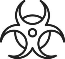 Biohazard Sign icon vector image.