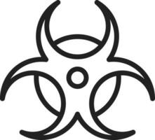 Biohazard Sign icon vector image.