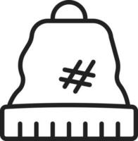 Beanie icon vector image.