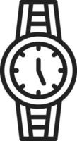 Watch icon vector image.