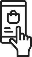 Online Order icon vector image.