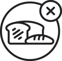 No Food icon vector image.