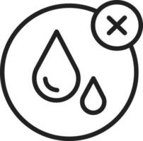 No Water icon vector image.