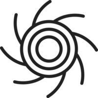 Black Hole icon vector image.
