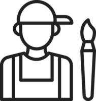 Painter icon vector image.