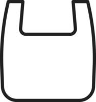Plastic Bag icon vector image.