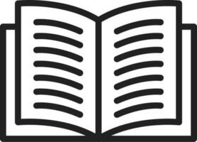 Open Book icon vector image.