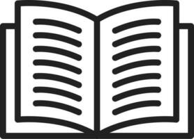 Open Book icon vector image.