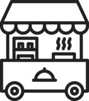 Food Stand icon vector image.