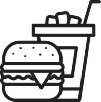 Fast Food icon vector image.