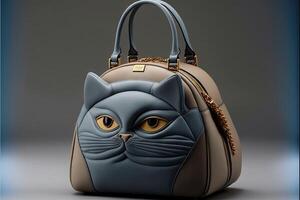 gato forma Moda lujo bolso ilustración generativo ai foto